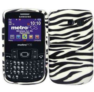 Zebra TPU Case Cover for Straight Talk Samsung R375C Cell Phones & Accessories