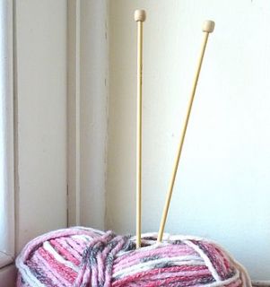 bamboo knitting needles by gift horse knit kits