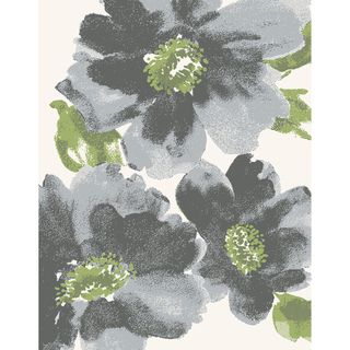 Eternity Floral Grey Rug (53 X 77)