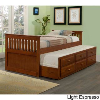 Mission Captains Trundle Twin Bed
