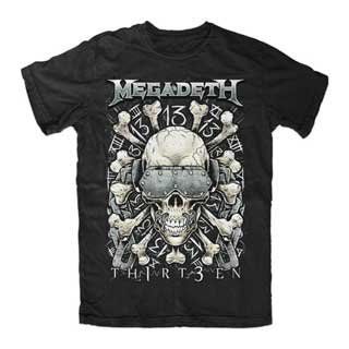 Megadeth Thirteen Bones T shirt Clothing