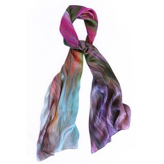 lirio silk satin chiffon scarf by jenny collicott