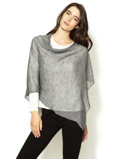 Alpaca and Silk Poncho Sweater by Eileen Fisher