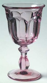 Imperial Glass Ohio Old Williamsburg Lt.Pink Water Goblet   Stem #341,Light Pink