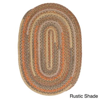 Perfect Stitch Multicolor Braided Cotton blend Rug (2 X 3 Oval)