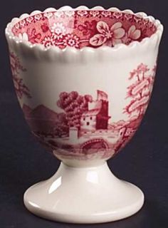 Spode Tower Pink (Newer Backstamp) Single Egg Cup, Fine China Dinnerware   Pink