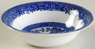 John Steventon Willow Blue (Smooth) Coupe Cereal Bowl, Fine China Dinnerware   B
