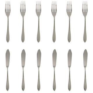 French Home 12 piece Stainless Steel Fish Set