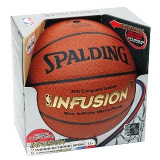 Spalding 64 577 NBA INFUSION3 Zi/o Composite Leather Basketball (Official Size)  Sports & Outdoors