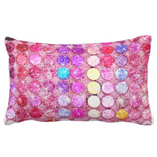 Eye Shadow Funny girly glitter bright color makeup Pillow