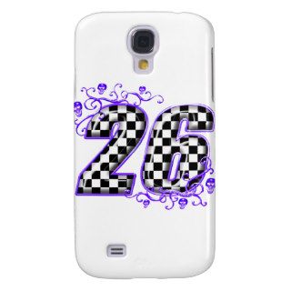26 checkers flag number samsung galaxy s4 case