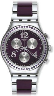 Swatch YCS573G Secret Thought Aubergine Chrono Purple/Silver Unisex Watch NEW at  Men's Watch store.