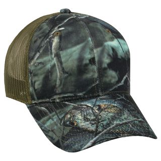 Fishouflage Camo Crappie Mesh Back Adjustable Hat