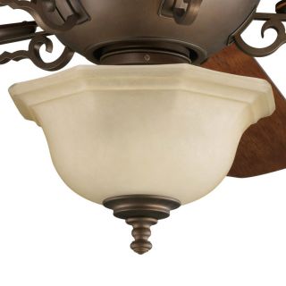 Thomasville Lighting 3 Light Roasted Java Ceiling Fan Light Kit with Tinted Glass