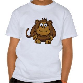 Kids Cartoon Monkey T Shirt