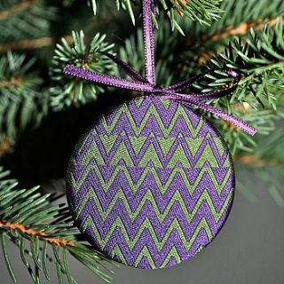 christmas tree decoration green/purple by je vous en prie