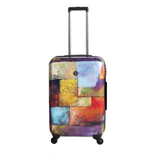 Neocover Old Tyme Squares 24 inch Medium Hardside Spinner Upright Suitcase