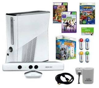 Xbox 360 4GB Special Edition White Kinect Bundle with Games —