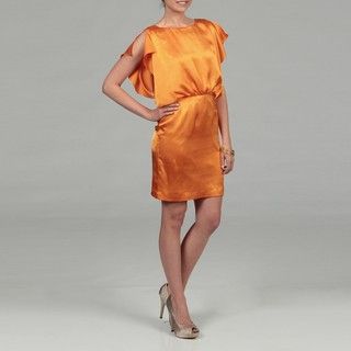 Calvin Klein Women's Flutter Sleeve Dress Calvin Klein Casual Dresses