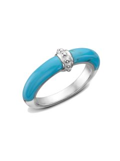 Signature Turquoise Beaded Band Ring by SLANE