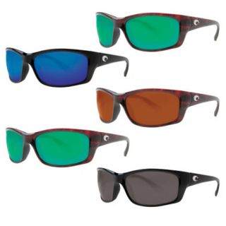 Costa Del Mar Jose Sunglasses   Black Frame with Silver Mirror 580G Lens 729746
