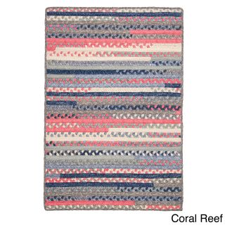 Perfect Stitch Multicolor Braided Cotton blend Rug (4 X 6)