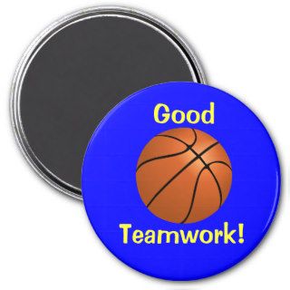 Basketball Teamwork Magnet