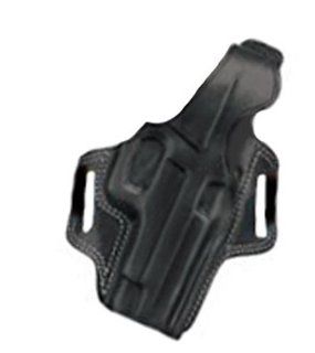 Galco Fletch High Ride Belt Holster for S&W L FR 686 4 Inch (Black, Right hand)  Airsoft Stomach Band Holsters  Sports & Outdoors