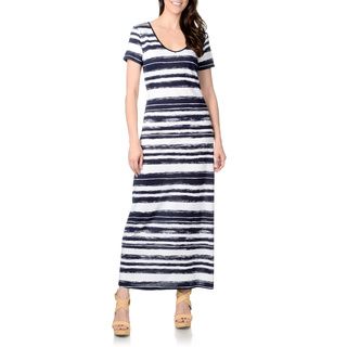Chelsea & Theodore Women's Striped Short sleeve Maxi Dress Chelsea & Theodore Casual Dresses