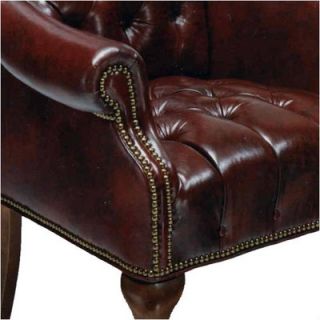 Distinction Leather Tufted Leather Chair