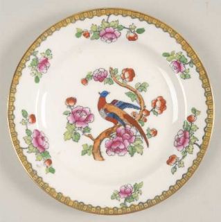 F Winkle Pheasant (Smooth) Bread & Butter Plate, Fine China Dinnerware   Yellow&