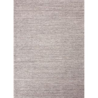 Hand loomed Solid Pattern Gray/ Black Rug (96 X 136)