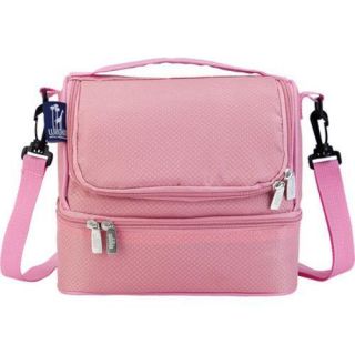 Girls Wildkin Double Decker Lunch Bag Rip Stop Pink