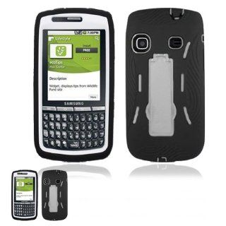 Samsung Replenish M580 Black And White Hardcore Kickstand Case Cell Phones & Accessories