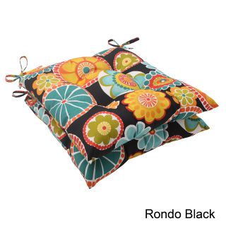 Pillow Perfect Rondo Outdoor Tufted Seat Cushions (set Of 2)