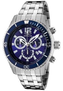 Invicta 0620  Watches,Mens Invicta II Chronograph Blue Dial Stainless Steel, Chronograph Invicta Quartz Watches