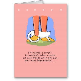 Friendship, Friends, Cat Greeting Cards