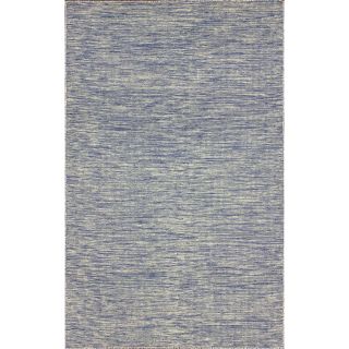 Nuloom Flatweave Wool Contempoary Tweeded Blue Rug (7 6 X 9 6)