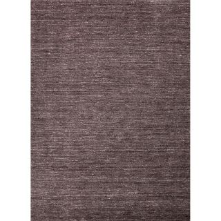 Hand loomed Solid Pattern Gray/ Black Rug With Plush Pile (8 X 10)