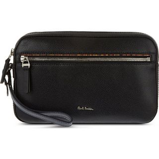 PAUL SMITH   Pebbled leather travel pouch