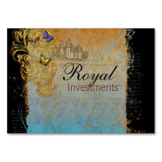 Castle Royal French Scrolls Business Cards