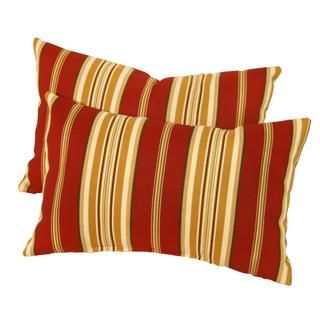 19x12 inch Rectangular Outdoor Roma Stripe Accent Pillows (set Of 2)