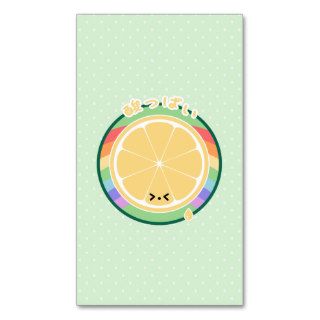 Cute Tart Lemon Business Cards