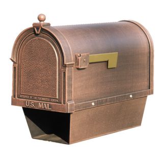 Berkshire Curbside Post Mounted Mailbox with Paper Tube
