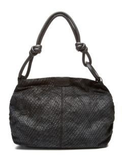 Ruched Python Side Small Shoulder Bag by Sequoia Paris