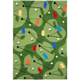 Transocean Putt And Play Outdoor Rug (76 X 96) Green Size 8 x 10