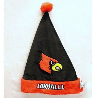 NCAA Louisville Cardinals Santa Hat, Black and Red  Sports Fan Novelty Headwear  Sports & Outdoors