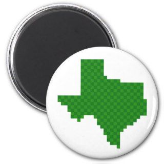 Pixel Texas Refrigerator Magnets