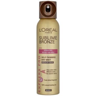 LOreal Paris Sublime Bronze Self Tanning Dry Mist   Medium (150ml)      Health & Beauty