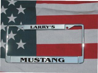 CHROME Personalized Laser Engraved License Plate Frame W/FREE SCREW COVERS Automotive